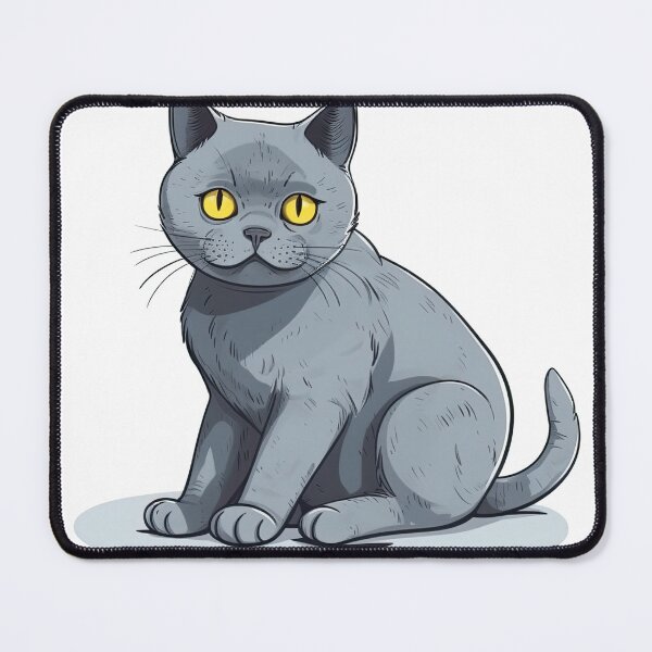 Item preview, Chartreux Cat Breed Chart: A Witty & Cute Feline Design for Funny Cat Lovers designed and sold by DooodleGod.