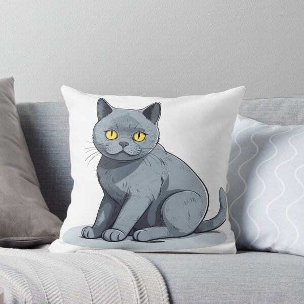 Item preview, Chartreux Cat Breed Chart: A Witty & Cute Feline Design for Funny Cat Lovers designed and sold by DooodleGod.