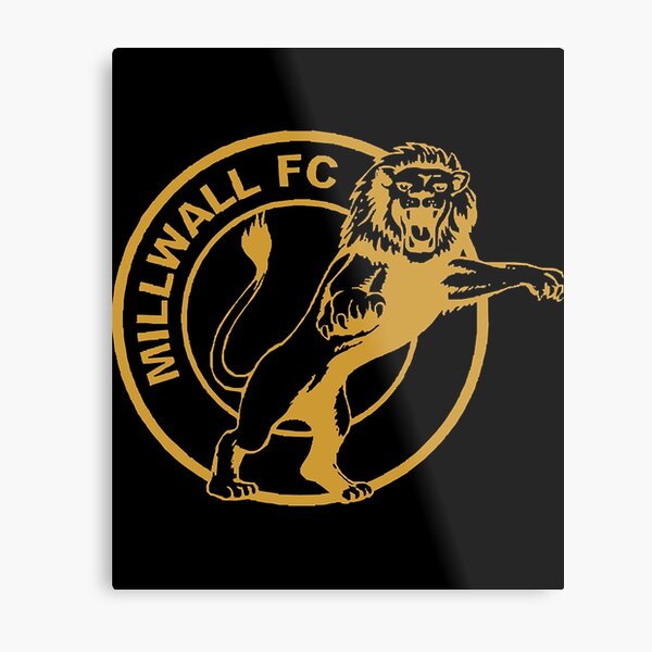 Millwall FC logo with stripes | Metal Print