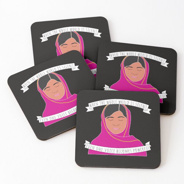 Item preview, Malala - When The Whole World Is Silent Sticker designed and sold by DerekWolff.