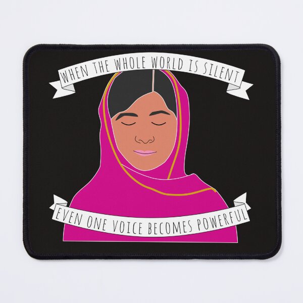 Item preview, Malala - When The Whole World Is Silent Sticker designed and sold by DerekWolff.