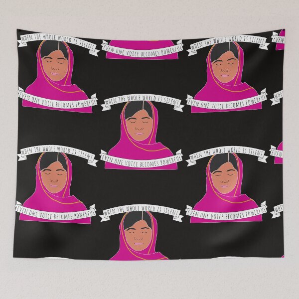 Item preview, Malala - When The Whole World Is Silent Sticker designed and sold by DerekWolff.