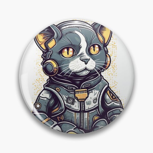 Artikelvorschau, Feline: Chartreux Breed Guide with Futuristic - Featuring Technology and Adoration of Cats entworfen und verkauft von DooodleGod.