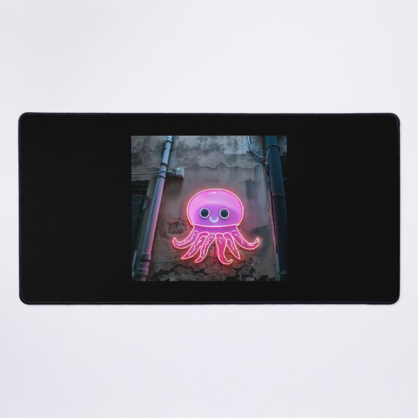 Item preview, Neon light on urban wall: cute octopus  designed and sold by Reinvention.