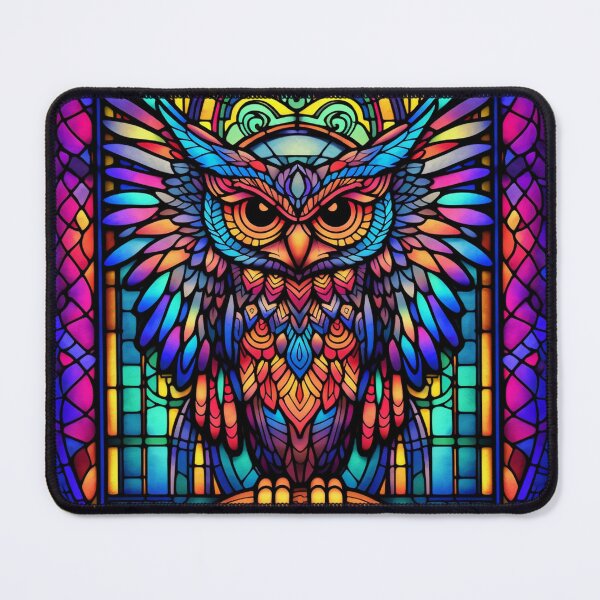 Item preview, Magical Stained Glass Owl Pattern designed and sold by Desfix.