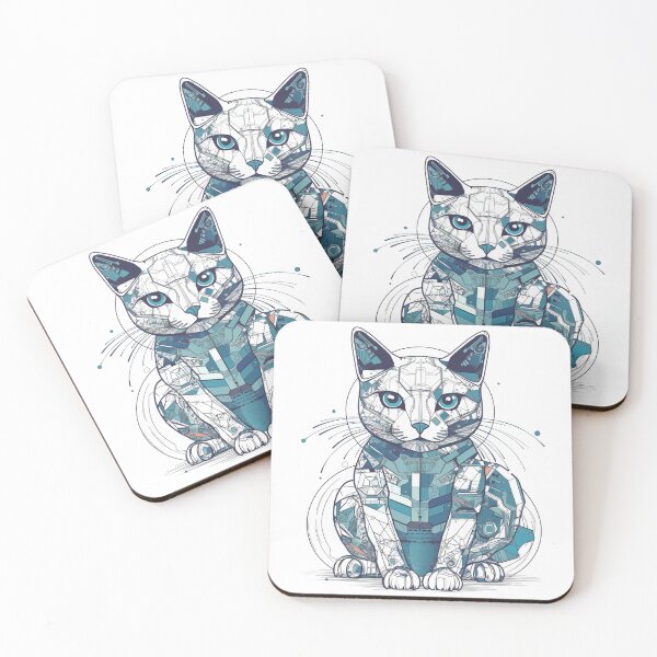 Item preview, FuturaFeline Chartreux: High-Tech, Fur-Approved Cat Breeding Guide - Radiography-Inspired with Touch Fastener Closure designed and sold by DooodleGod.