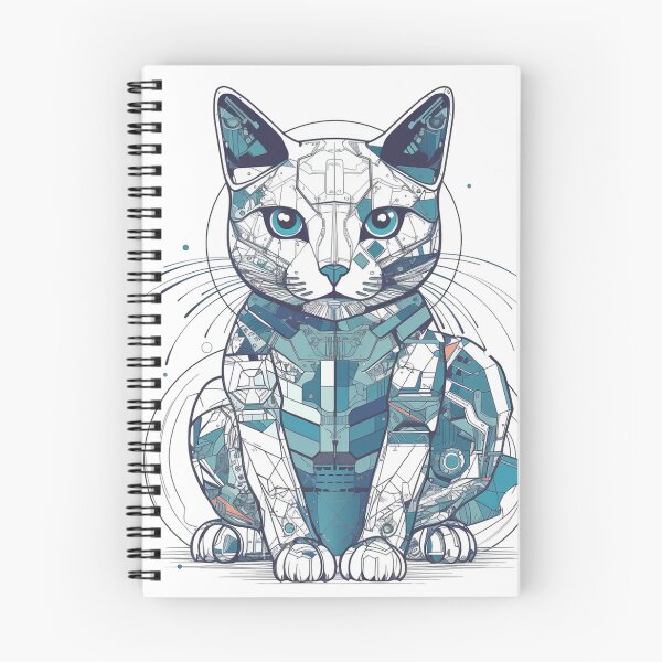 Item preview, FuturaFeline Chartreux: High-Tech, Fur-Approved Cat Breeding Guide - Radiography-Inspired with Touch Fastener Closure designed and sold by DooodleGod.