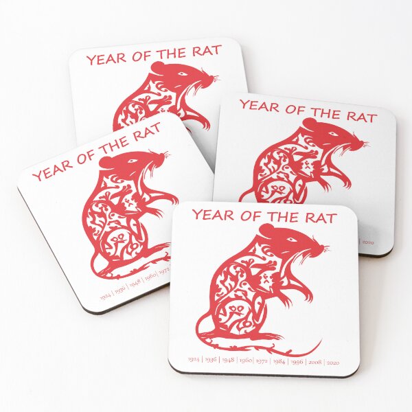 Item preview, Chinese Zodiac Rat in paper cutout style designed and sold by unsungshop.