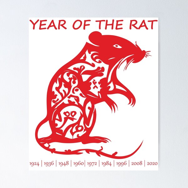Oriental Chinese Red Rat Symbol 2020 Vintage New Year Rats Tank Top Oriental Chinese Red Rat Symbol 2020 Vintage New Year Rats Tank Top