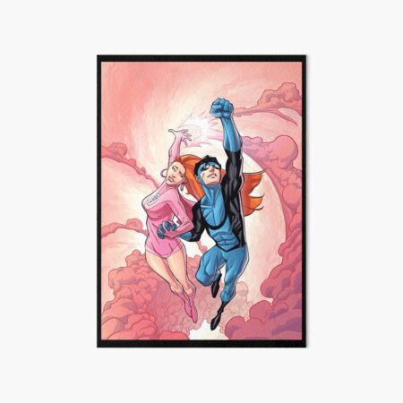 invincible, comic, robert kirkman,skyline, image comics,cover, superheroes,  guardians of the globe, Mark Grayson,Invincible, Nolan Grayson, Omni-Man,  Atom Eve, Poster for Sale by josram