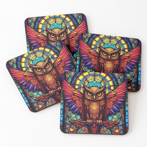 Item preview, Magical Stained Glass Owl Pattern designed and sold by Desfix.