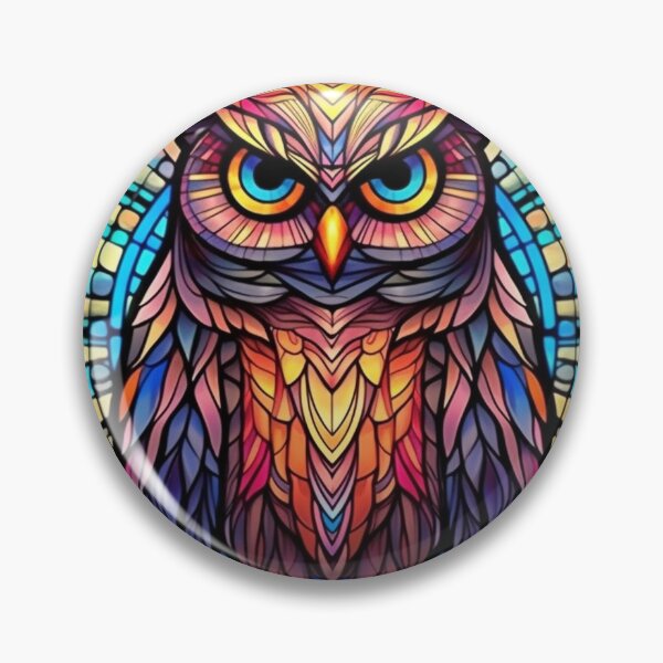 Item preview, Magical Stained Glass Owl Pattern designed and sold by Desfix.