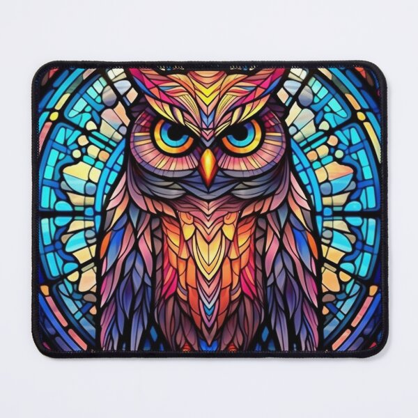 Item preview, Magical Stained Glass Owl Pattern designed and sold by Desfix.