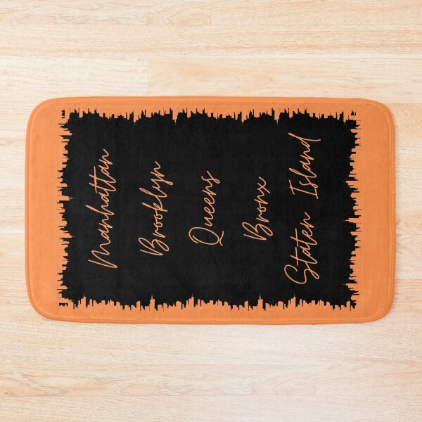 Item preview, NYC Skyline Aesthetic With 5 Boroughs - Orange designed and sold by PunjabanJatti.