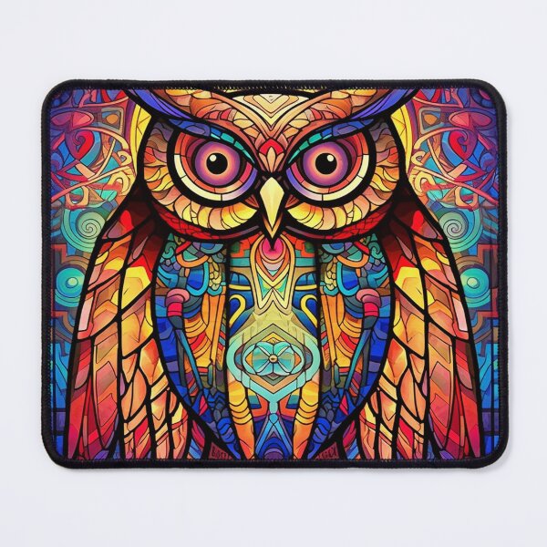 Item preview, Magical Stained Glass Owl Pattern designed and sold by Desfix.