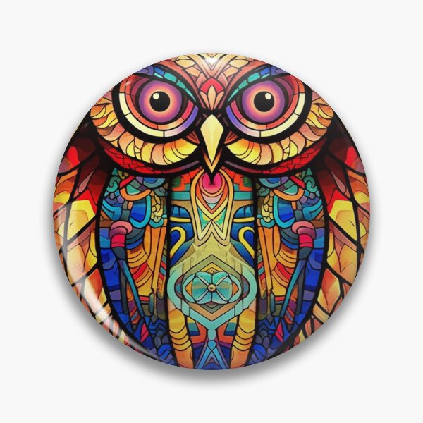 Item preview, Magical Stained Glass Owl Pattern designed and sold by Desfix.