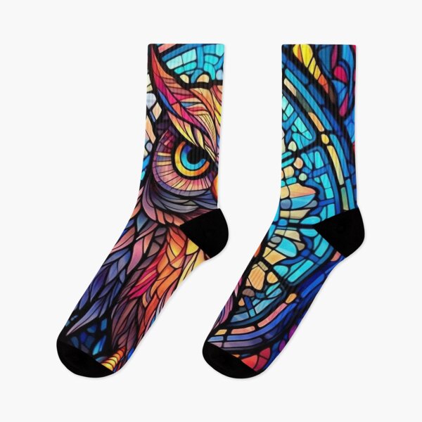 Item preview, Magical Stained Glass Owl Pattern designed and sold by Desfix.