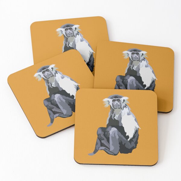 Item preview, A is for Angolan Colobus Monkey, Angolan Colobus – Striking Primate Wildlife Art for Animal Lovers designed and sold by PrettylittlepastelUk.