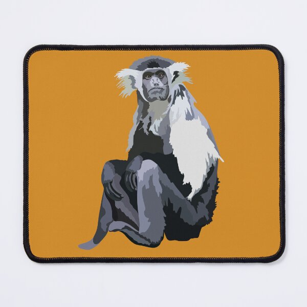 Item preview, A is for Angolan Colobus Monkey, Angolan Colobus – Striking Primate Wildlife Art for Animal Lovers designed and sold by PrettylittlepastelUk.