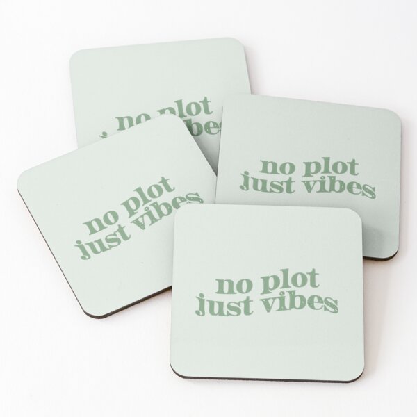 Item preview, No Plot Just Vibes Sage Green Booktok Bookstagram Cita designed and sold by Francesca Fenaroli.