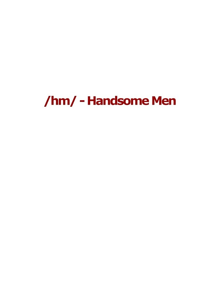 "/hm/ Handsome Men 4chan Logo" iPhone Case for Sale by FlandresBowler