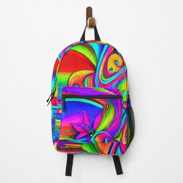 Item preview, Neon, colorful and flowery llustration, AI designed and sold by KeshaEls.