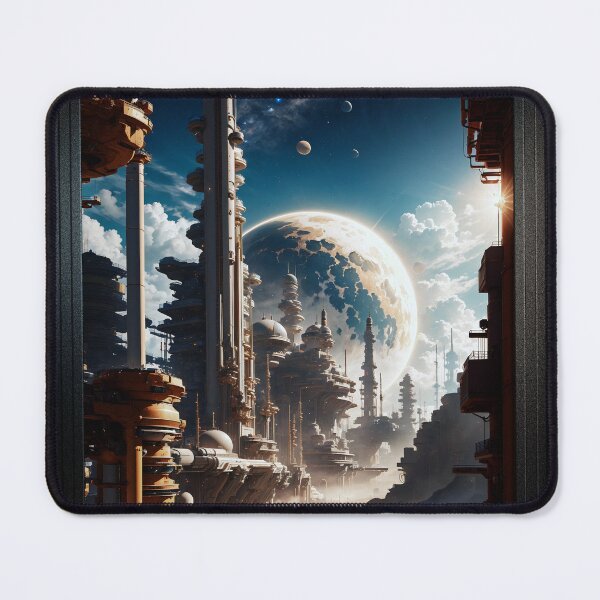 Item preview, The Branicus Facility On The Planet Traecen Sci-Fantasy AI Concept Art by Xzendor7 designed and sold by Xzendor7 Digital Art Creations.