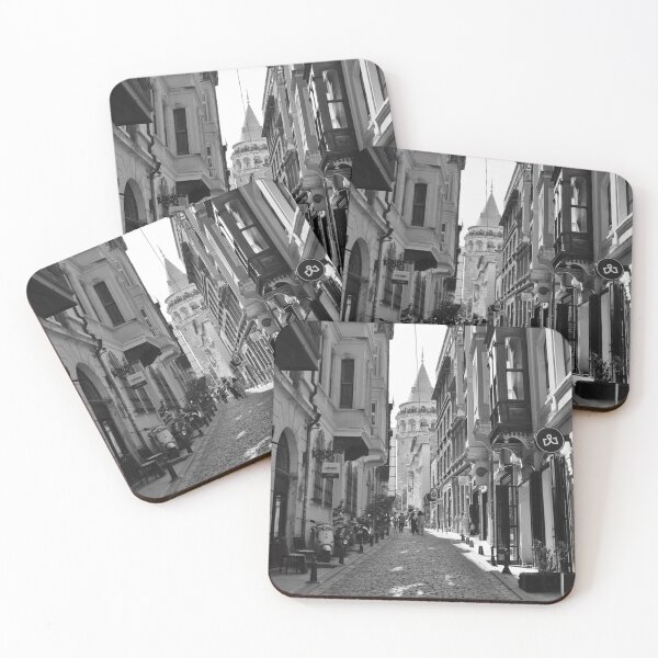 Item preview, Istanbul Galata Tower Black And White Photography designed and sold by MoAndPaul-.