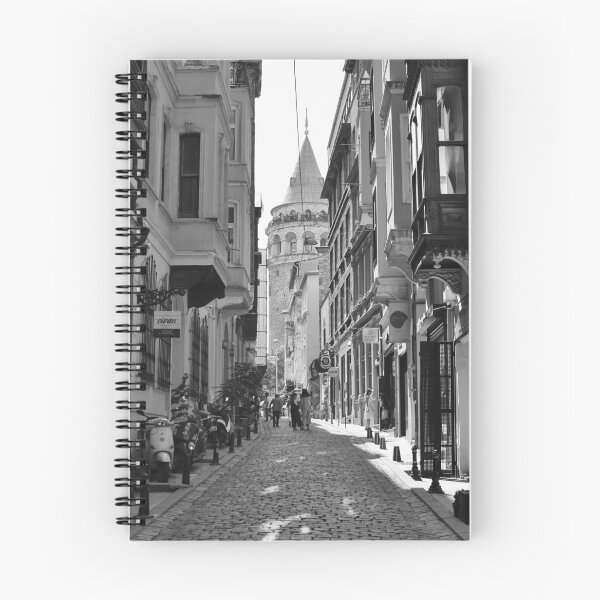 Item preview, Istanbul Galata Tower Black And White Photography designed and sold by MoAndPaul-.