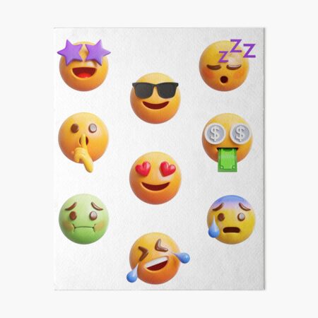 Shush Cursed Emoji | Art Board Print