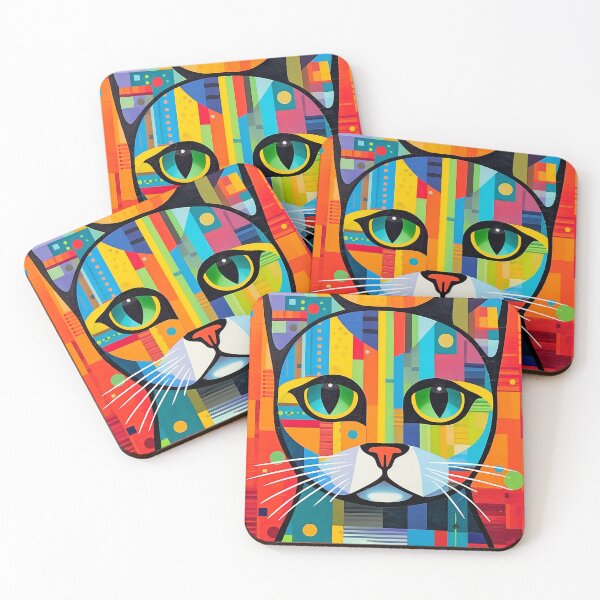 Item preview, Funky kitty cat 3 designed and sold by Red Witch Art.