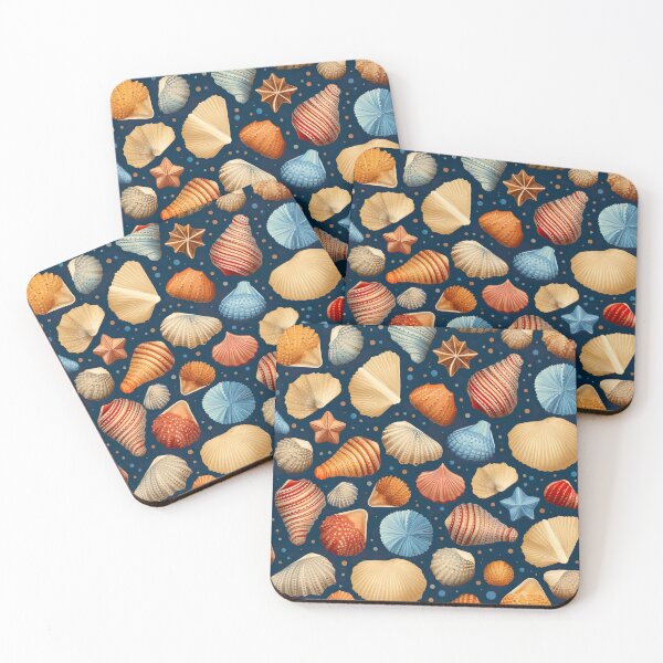 Item preview, Seashell pattern designed and sold by miss-keysmash.