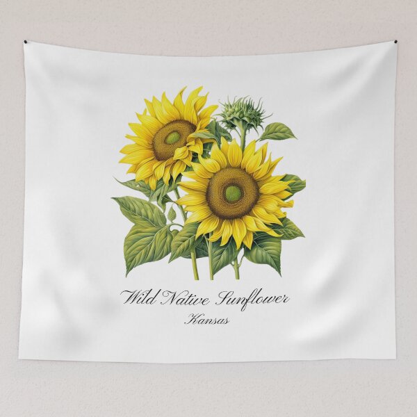 Item preview, Kansas State Flower-Wild Native Sunflower designed and sold by Counterbalance Dzigns.