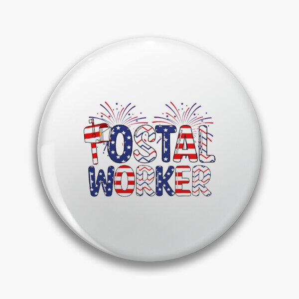 Item preview, Happy 4th Of July Patriotic Postal Worker American Flag 2 designed and sold by RupeshBaria.