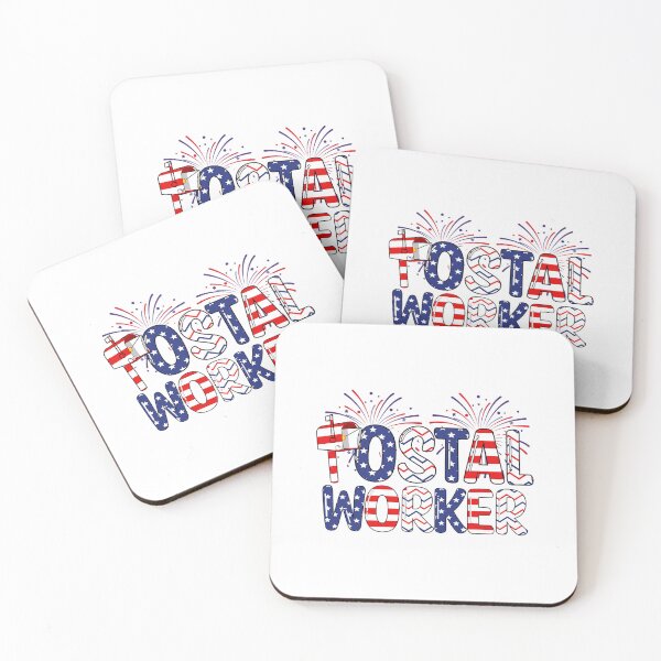 Item preview, Happy 4th Of July Patriotic Postal Worker American Flag 2 designed and sold by RupeshBaria.