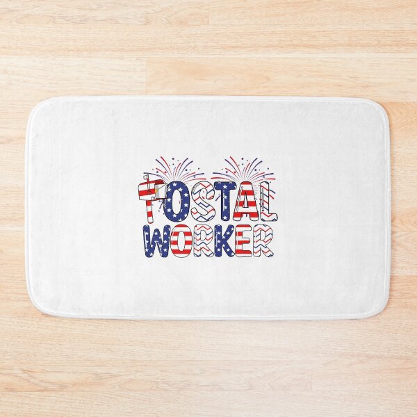 Item preview, Happy 4th Of July Patriotic Postal Worker American Flag 2 designed and sold by RupeshBaria.