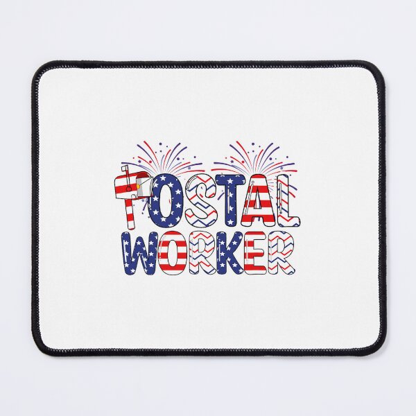 Item preview, Happy 4th Of July Patriotic Postal Worker American Flag 2 designed and sold by RupeshBaria.