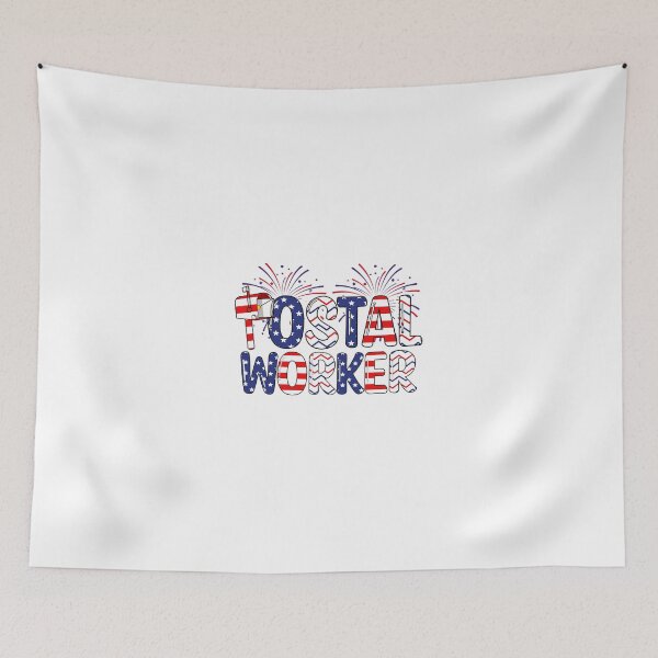 Item preview, Happy 4th Of July Patriotic Postal Worker American Flag 2 designed and sold by RupeshBaria.
