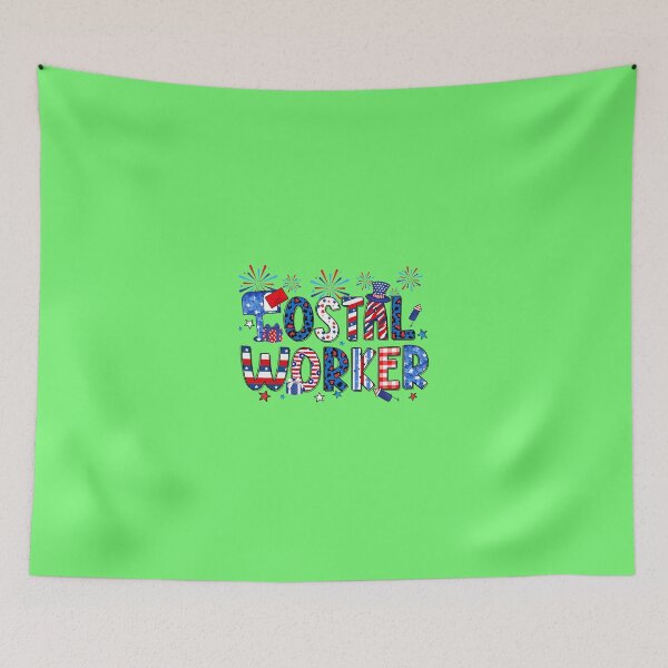 Item preview, Happy 4th Of July Patriotic Postal Worker American Flag designed and sold by RupeshBaria.