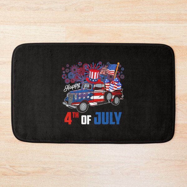 Item preview, Happy 4th Of July Pickup Carrying American Flag Firecracker designed and sold by RupeshBaria.