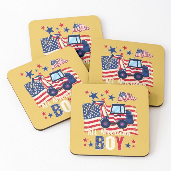 Item preview, Happy 4th Of July US Flag American Boy Tractor Boy designed and sold by RupeshBaria.