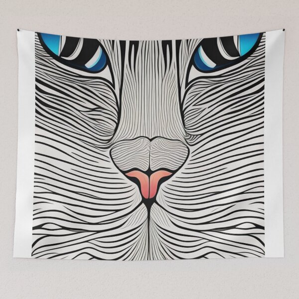 Item preview, cat eyes cat face designed and sold by Bernsteinhaus.