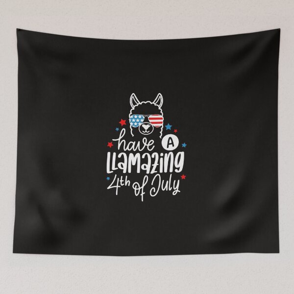 Item preview, Have a Llamazing 4th of July Llama Sunglasses US Flag designed and sold by RupeshBaria.