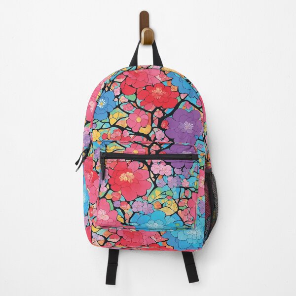 Item preview, seamless tiled colorful floral trees abstract soft paint Japanese style unique designed and sold by mowafak younis.
