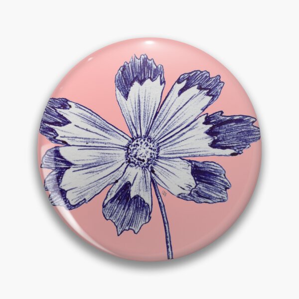 Item preview, Seashells cosmos flower designed and sold by OceanaOrlaghArt.