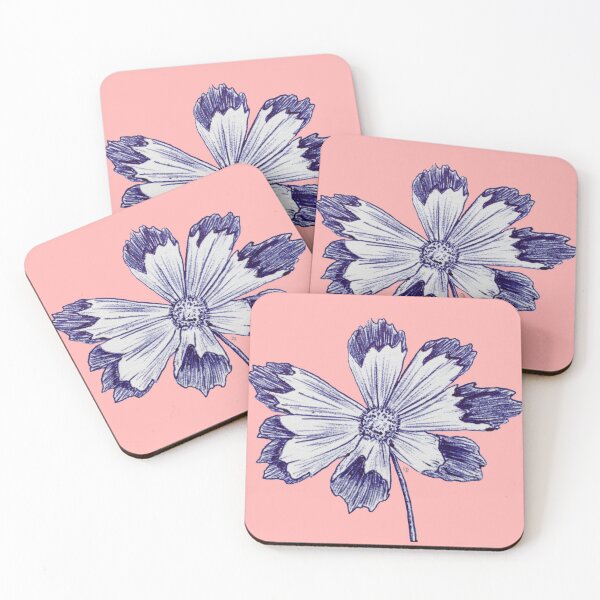 Item preview, Seashells cosmos flower designed and sold by OceanaOrlaghArt.