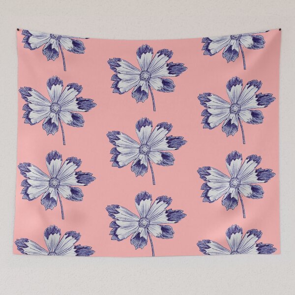 Item preview, Seashells cosmos flower designed and sold by OceanaOrlaghArt.