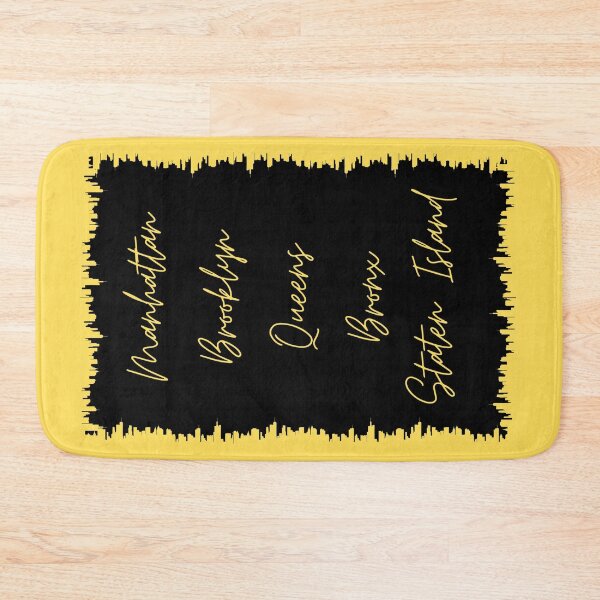 Item preview, NYC Skyline Aesthetic With 5 Boroughs - Yellow designed and sold by PunjabanJatti.