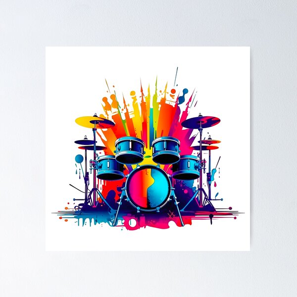Item preview, Fantasy Drum Set - Perfect Gift For Drummers designed and sold by AlanPhotoArt.