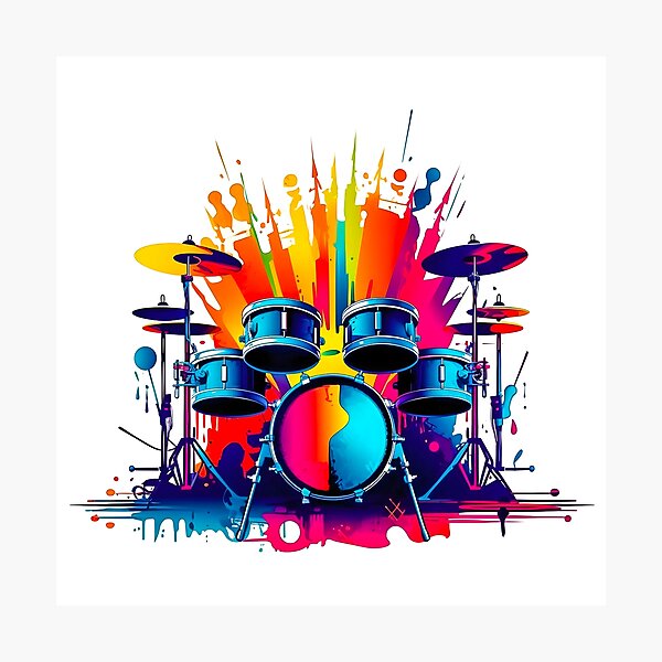 Item preview, Fantasy Drum Set - Perfect Gift For Drummers designed and sold by AlanPhotoArt.